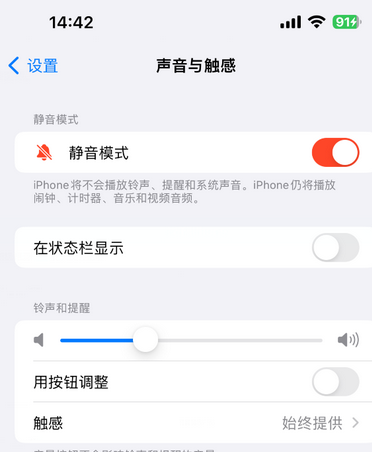 崇左苹果15Pro维修网点分享iPhone15Pro系列机型中隐藏静音图标 